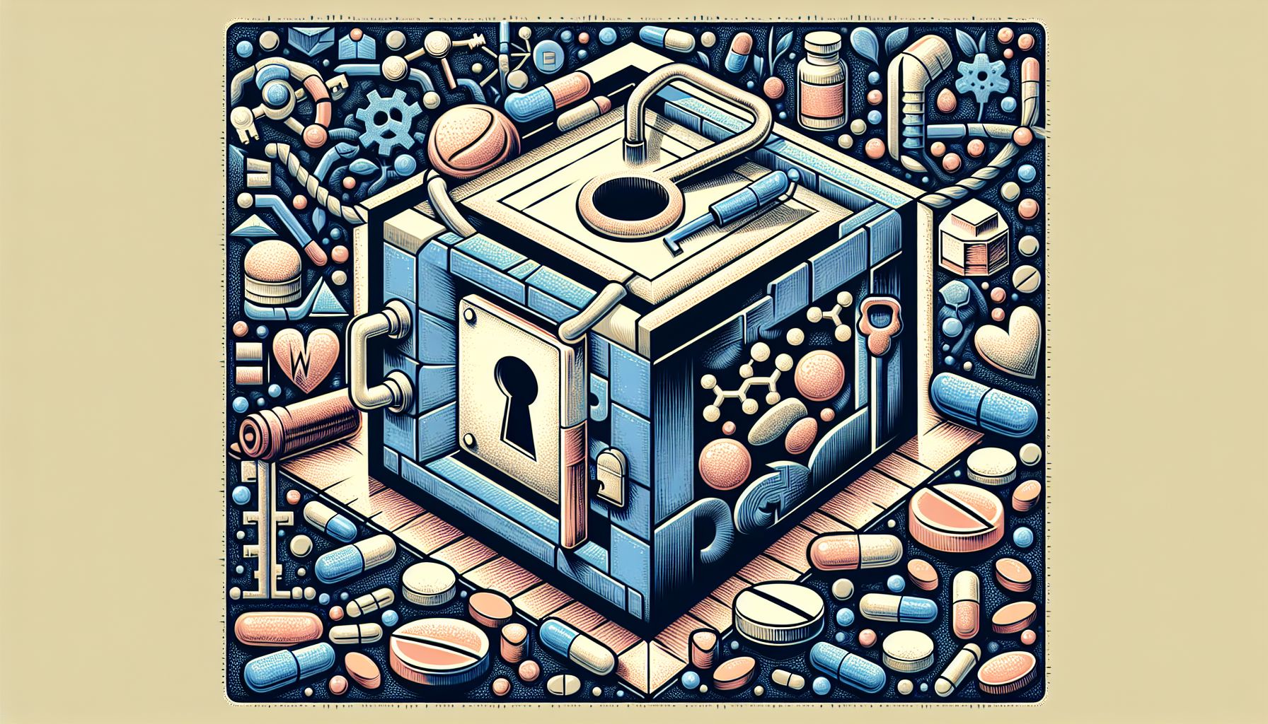 Image of various potency improvement supplements on a wooden table
